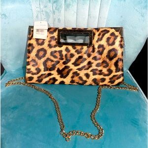 Call It Spring Clutch Purse Leopard Print